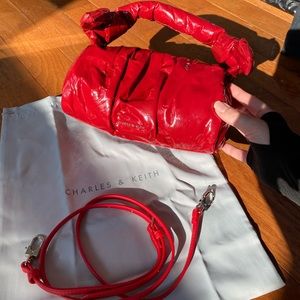 Charles & Keith red handbag